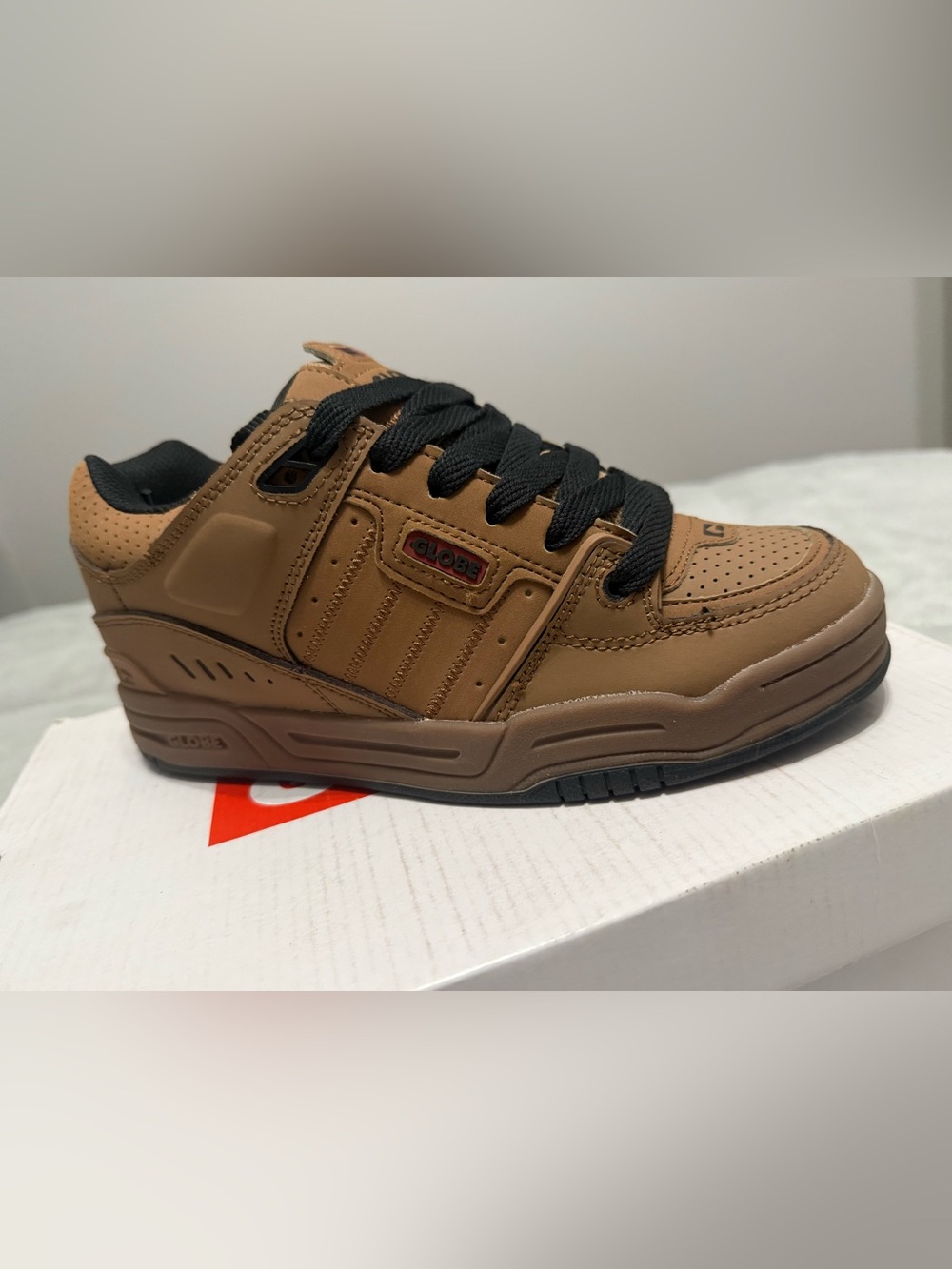Globe Men's Tan Skate Sneakers with Black Laces